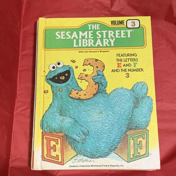 Vintage Set “The Sesame Street” Library Volume 3-7 Hardcover Children’s Books - Picture 3 of 14